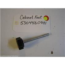 KENMORE DISHWASHER 5304460981 CABINET FOOT USED PART ASSEMBLY