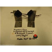 FRIGIDAIRE FLAIR FLUORESCENT BULB SOCKET & BRACKET 1 pair left/right rdp 38-59