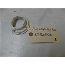 GE DISHWASHER WD12X10061 NUT HUB FINE FILTER USED PART ASSEMBLY
