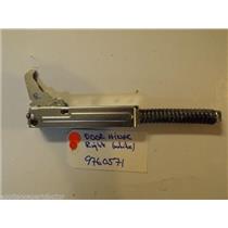 WHIRLPOOL STOVE 9760571 Hinge, Door (white Rh) used
