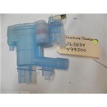 BOSCH DISHWASHER 263834 499500 PRESSURE CHAMBER USED PART ASSEMBLY