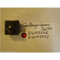 KENMORE STOVE 316095502  316095503  Gas range warmer  SWITCH  used part
