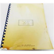 TECH AID PRODUCTS OPERATOR'S MANUAL FOR TA-900 AIRCRAFT COMPONENT - USED #2