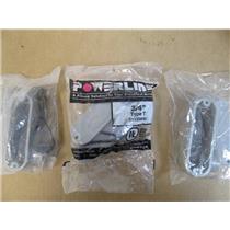 Three  (3) Cantex 5133564  3/4" Hub Access Type T Conduit Body  PVC   New In Pkg