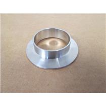 KF-50 Stainless Steel Half Nipple, Short Weld Stub 1-7/8" ID, 2" OD, 3" Flange