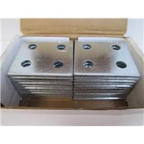 20 **New ** Power-Strut PS 621 EG Square 4-Hole Connecting Plate (1/2" holes)