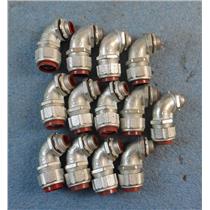 90 Degree 1/2" Liquid Tight Compression Coupler *Lot of 13*