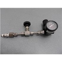 Norgren R07-279-RNKA Mini Regulator W/ Gauge And Whitey SS 1RS4 Needle Valve