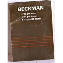 BECKMAN MANUAL FOR 10PH, 11PH, AND 12PH/ISE METERS, 015-245500-A