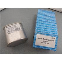 Mars 12014 Motor Run Capacitor 20 MFD Oval, 370VAC  New