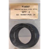PACK OF 2 WALLACE AND TIERNAN P34597 RING, ROTAMETER SEAL, 2.078 x .19, PVC -