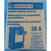 Square D Homeline 30A Indoor Fusible Safety Switch D211NCP