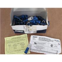 **Box of 60** AMP  52042-3  Terminal, Ring tongue, 1/4 in, Crimp Blue