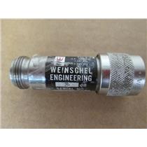 Weinschel Engineering Model 1A Fixed Coaxial Attenuator, 3dB