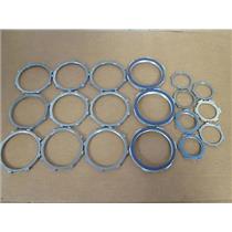 Box of 19 Mfg Unknown Assorted Steel Lock Nuts; 3", 1-1/2"
