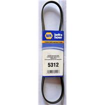 NAPA AUTO PARTS 5312 SPECIAL APPLICATION BELT, NBH 5312, NEW IN BOX