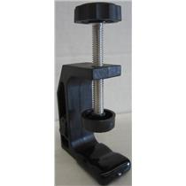 SMALL TABLE CLAMP, METAL, BLACK, 2" OF CLAMPABLE SPACE