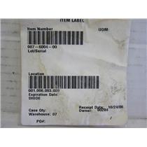 007-6004-00 DIODE, AIRCRAFT AIRPLANE AVIATION AVIONICS REPLACEMENT PART