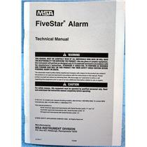 MSA 710440 TECHNICAL MANUAL FOR FIVESTAR ALARM / PERSONAL GAS DETECTOR MONITOR