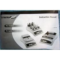 VWR INSTRUCTION MANUAL FOR MINISHAKERS MICROPLATE SHAKERS 715054-00