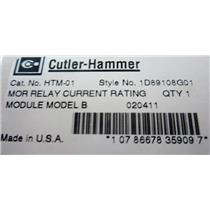 CUTLER HAMMER HTM-01 HEATER MODULE, OVERLOAD RELAY - NEW IN BOX