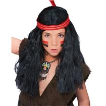 Boys Li'l Brave Native American Male Indian Costume Wig