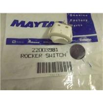 MAYTAG WHIRLPOOL WASHER 22003981 MOMENTARY ROCKER SWITCH NEW