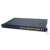 NetGear FS728TP ProSafe 24-Ports 10/100Base-T PoE 4 Gigabit Ports & 2 SFP Switch