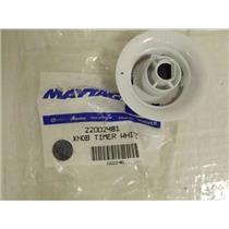 MAYTAG WHIRLPOOL WASHER 22002481 TIMER KNOB (WHITE) NEW