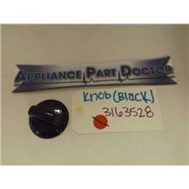 KENMORE STOVE 3163528 KNOB (BLACK) USED