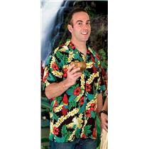 Tropics Express Island Rayon Men's Hawaiian Camp Shirt Size XL