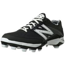 New Balance Men's P4040 TPU Molded Low Baseball Shoe,black,15 D US