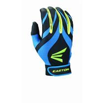 Easton Youth Synergy II Fastpitch Batting Gloves, Blue/Green/Black, Large