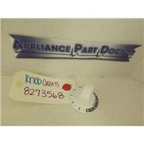 FRIGIDAIRE KENMORE STOVE 8273568 KNOB (WHT) USED