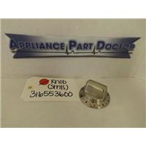 KENMORE STOVE 316553600 KNOB (STNLS) USED