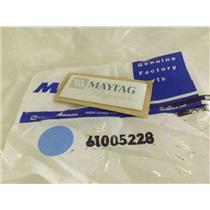 MAYTAG WHIRLPOOL REFRIGERATOR 61005228 NAME TAG NEW
