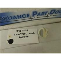 KENMORE WASHER 3402574 CONTROL KNOB, ALMOND USED