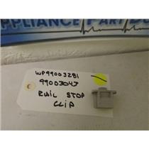 MAYTAG AMANA DISHWASHER WP99003281 99003043 RAIL STOP CLIP USED