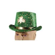 Forum Novelties Green St. Patrick's Day Velvet Shamrock Top Hat