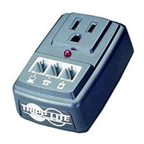 Tripp Lite SMP Notebook Computer and Phone-Line Surge Suppressor wall mount