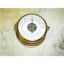 Boaters’ Resale Shop of TX 1707 0121.02 SCHATZ 5" SHIPS BAROMETER & TEMPERATURE