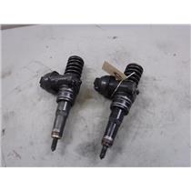 VOLKSWAGEN 1.9 L DIESEL INJECTORS ( 2 ) SOLD AS CORE ONLY ( OEM )