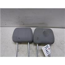 2005 - 2007 FORD F350 F250 CREW CAB REAR SEAT (GREY) CLOTH HEAD RESTS