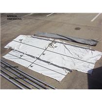 Boaters’ Resale Shop of TX 1908 1127.01 NAUTICAT 43 CUSTOM AWNING WITH 2 POLES