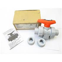 Georg Fischer 163 546 342 1/2" PVC-C Ball Valve Soc/Thd EPDM New +GF+