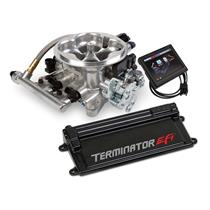 Holley Terminator EFI 4 BBL Kit w/Transmission Control-Polished Aluminum 550-407