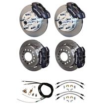 55 56 57 Bel Air Wilwood 4 Wheel Disc Brake Kit 11" Rotor Black Caliper