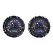 Dual Round Universal VHX System, Carbon Fiber Face - Blue Display