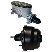 BLACK 7" Dual Diaphragm Booster Wilwood Tandum Aluminum Master 1 1/8" Natural