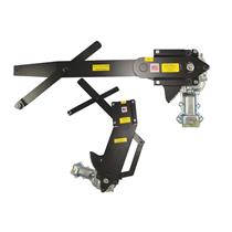 1955-1957 4DR Sedan Front & Rear Power Window Kit w Nu-Cranks Switches Large